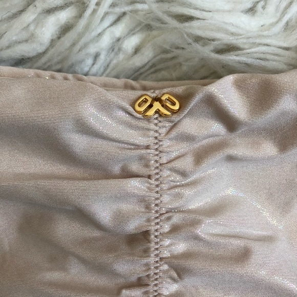 PilyQ Shell Ring Side Halter Basic Ruched Bikini - Picture 5 of 11